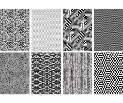 Pattern Paper A4 Contrast Pack of 40 - Zart