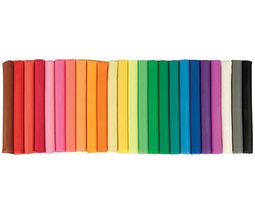 PlastiPlay Coloured Clay Pack of 24 - Zart