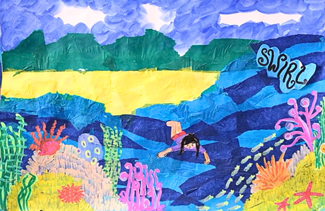 Creative Response and Connection: Under-the-Sea Collage