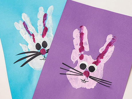 Hand Print bunnies - Zart Art