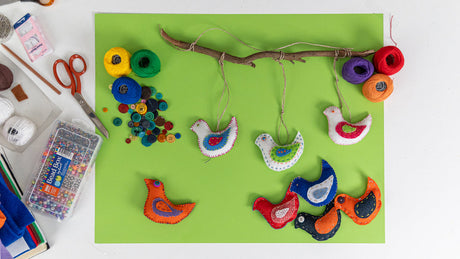 Bird Mobile Inspired By Polish Folk Art