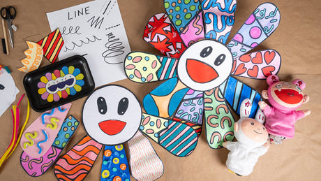 Paper Flowers Inspired By Takashi Murakami