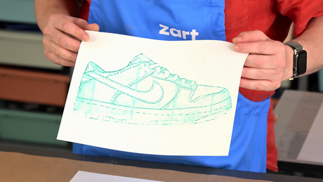 Intaglio Sneaker Print inspired by Tinker Hatfield