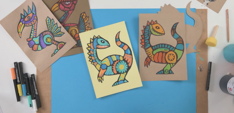 Facter Dinosaur Print Inspired By Facter