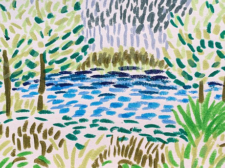 Fauvist Cool and Warm Landscape - Zart Art