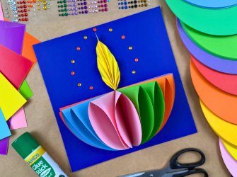 Folded Paper Diwali Diya