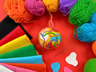 Dry Felted Baubles