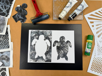 Monotone Marine Life Prints