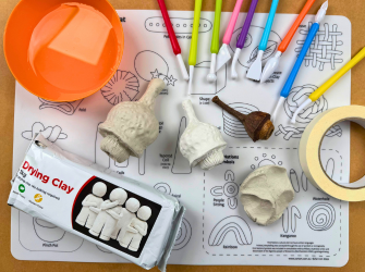 Clay Seed Pod Sculptures