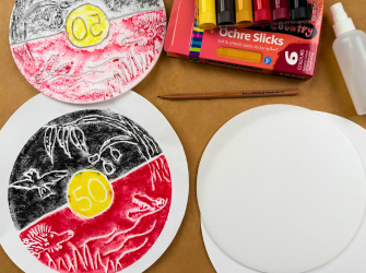 Naidoc Week Foam Print Flag