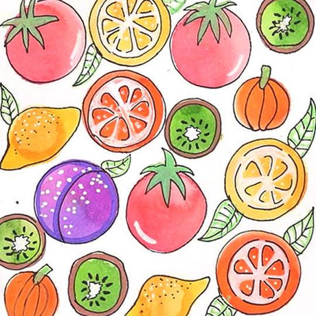 Healthy Eating Fruit Stamps - Zart Art