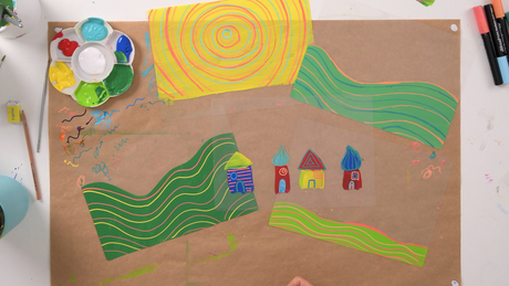 Layered Landscapes Inspired By Friedensreich Hundertwasser