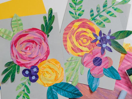 Liz Trapp Inspired Floral Collage - Zart Art