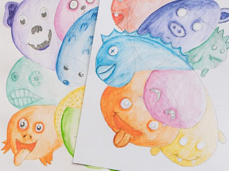 Watercolour Monster Mash-Up | Abstract Drawing Activity - Zart Art