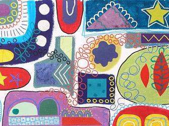 Zart Activity Lesson Plan: Paper Shape Abstract Collage