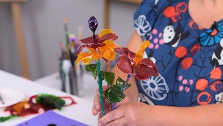 Cellophane Flowers Inspired By Dale Chihuly