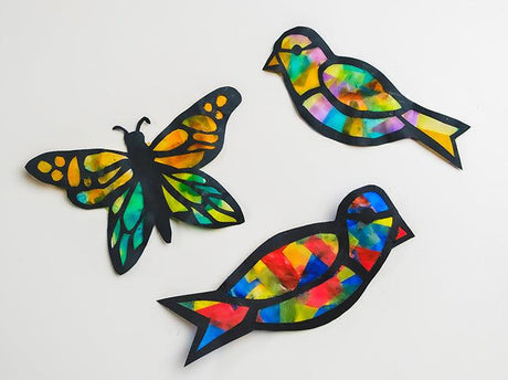 'Stained Glass' Birds & Animals | Paper Craft Activity - Zart Art