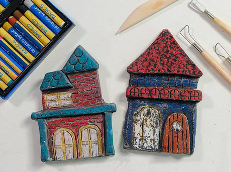 Victorian Style Clay Houses | Air-Drying Clay Sculpture Activity - Zart Art