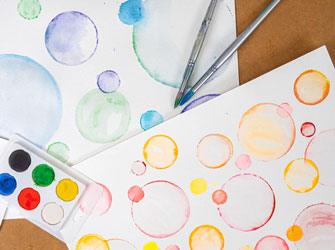 Watercolour Bubble Print - Zart Art