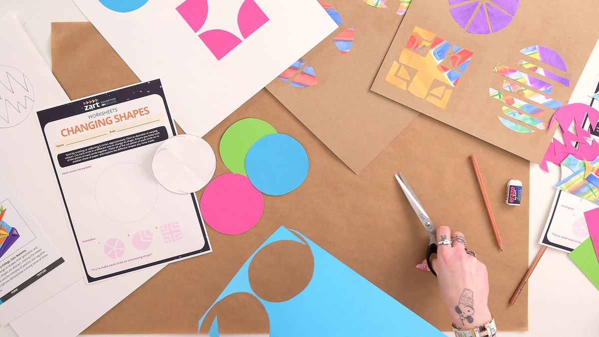 Changing Shapes Worksheet | Zart