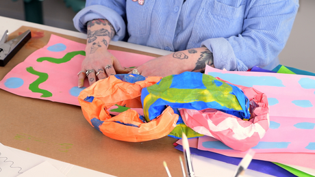 Playful Line Paintings and Sculpture Inspired By Yoko Georgiou