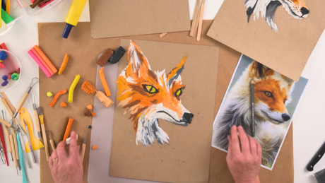 Woodland Animal Plasticine Illustration inspired by Barbara Reid