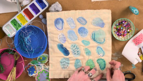 Sea Glass Inspired Quilt inspired by Allie McCathren