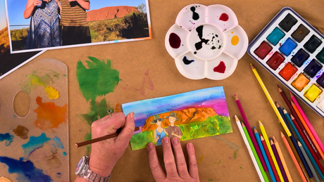 Watercolour Memories inspired by Alison Lester