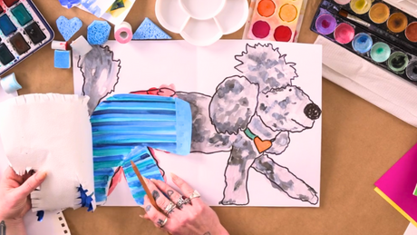 Creative Response and Connection: Mixed Media Patterned Pants