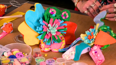 Flexible Flower Wire Sculptures Inspired by CJ Hendry Senior Secondary