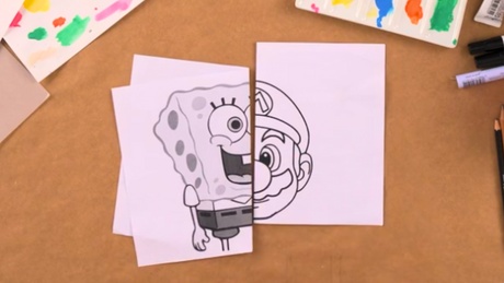 Pop Mash Painting Inspired By Aaron Craig