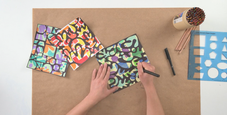 Positive and Negative Contrast Shapes Inspired By Carmen Herrera