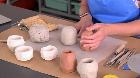 Carving Clay Inspired by Kurinuki technique