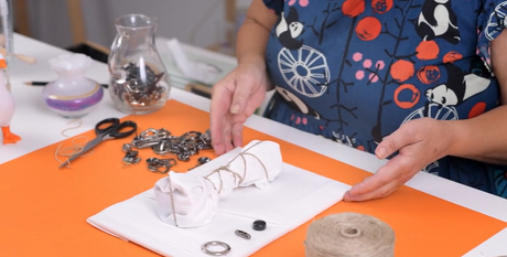 Wrapped Sculpture Inspired By Christo and Jeanne-Claude