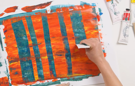 Gerhard Richter Inspired Abstract Painting