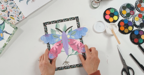 Collage Watercolour Insects Inspired By Flora Waycott