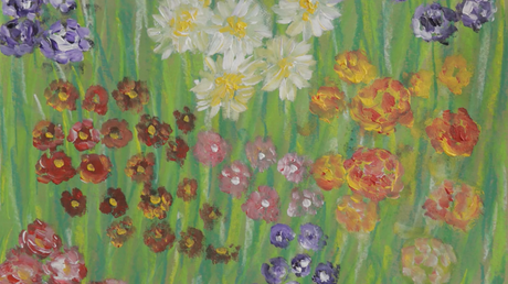 Garden Painting Inspired By Gustav Klimt