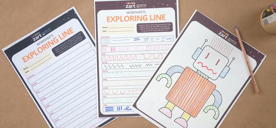 Exploring Line Worksheet | Zart