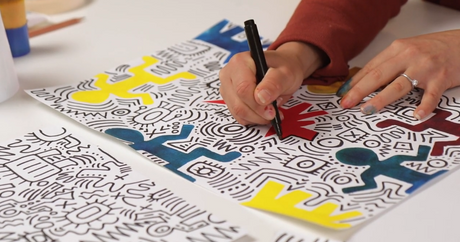 Pattern Print Inspired By Keith Haring