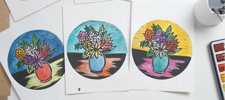 Lino Print Inspired By Margaret Preston