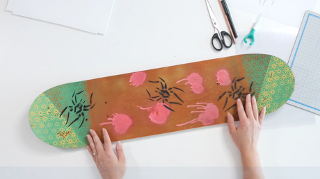 Graffiti Art Skate Deck Inspired by Blek Le Rat