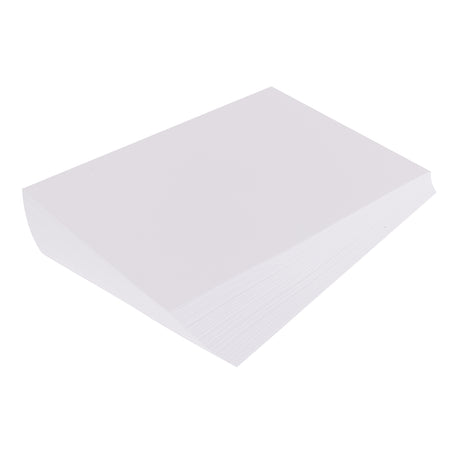 A stacked pile of White Cardboard A4 (Pasteboard) sheets is shown on a pale background. The bright white surfaces and neatly aligned edges highlight the smooth finish, rigid structure and uniform thickness of the lightweight cardboard suitable for construction, posters and papercraft projects.