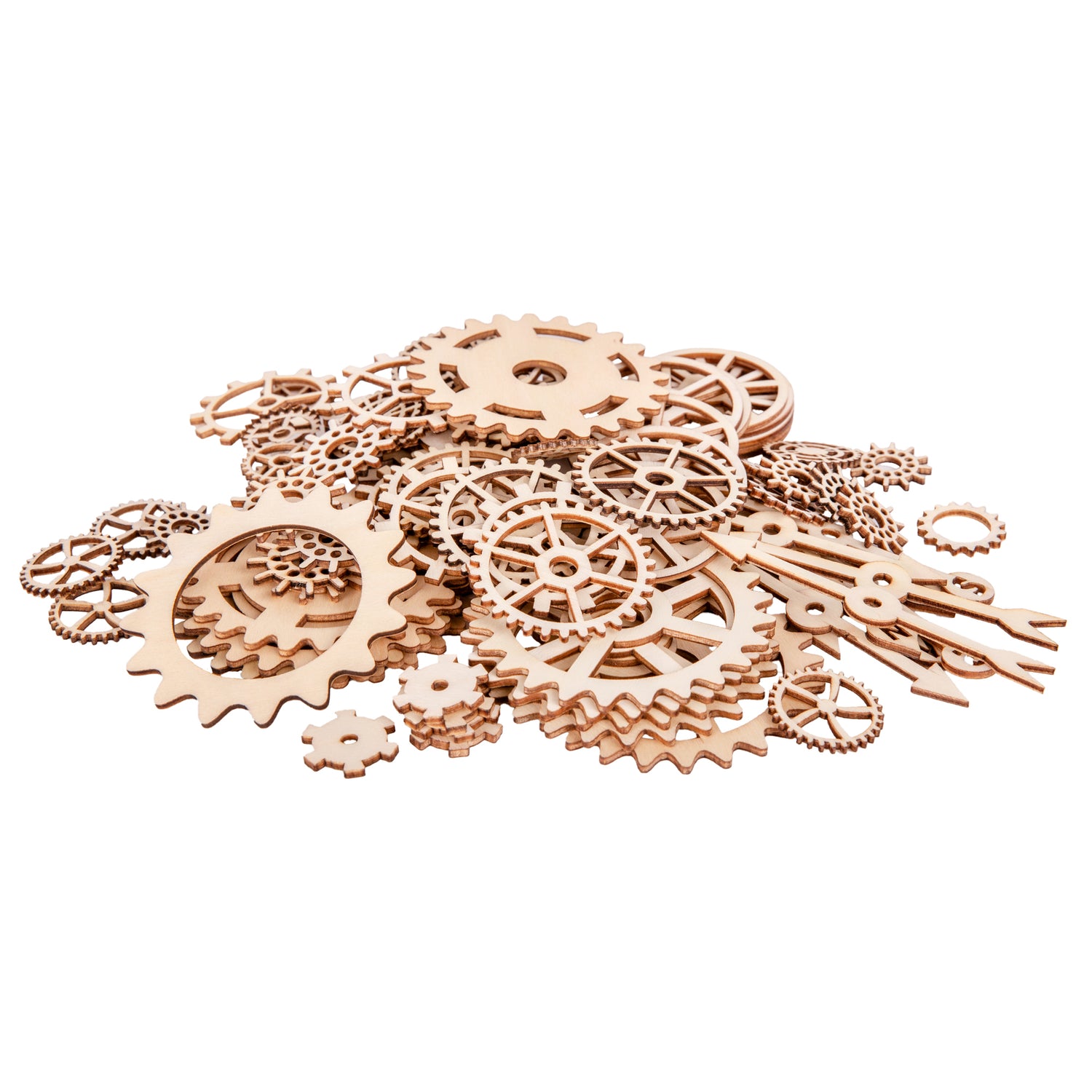 gears steam Zart Wooden Gears and Cogs Assorted Pack of 100