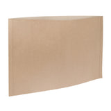 Large brown kraft card folio bag displayed at an angle against a white background, showing its smooth matte surface and rectangular envelope-style construction with folded edges. The 180gsm portfolio provides a sturdy, eco-friendly storage solution for artworks and papers, with visible seams along the left side and bottom edge.