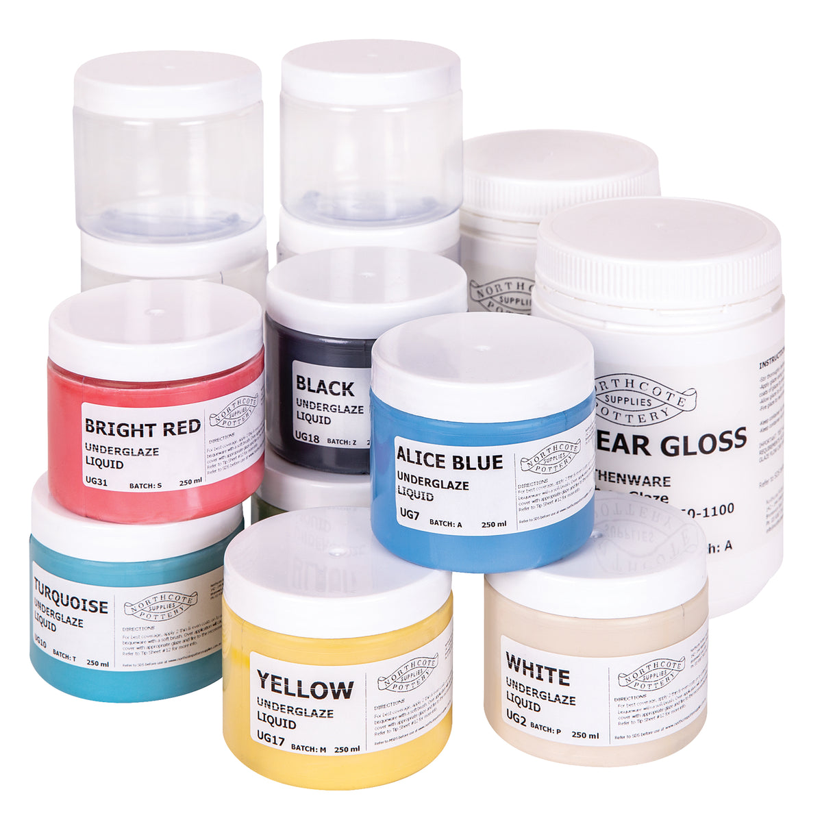 Zar Translucent Color Chart Zart Glaze and Colour Kit