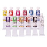 Multiple tubes of Art Spectrum Artists’ Gouache stand upright in two rows against a white background. Labels display bright colours including Primary Yellow, Orange, Primary Red, Poster Red, Primary Blue and Ultramarine, each marked 22.5 ml with bold, high-contrast branding.