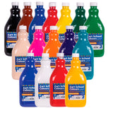 Zart School Colours Acrylic Paint 2L Pack of 16 - Zart
