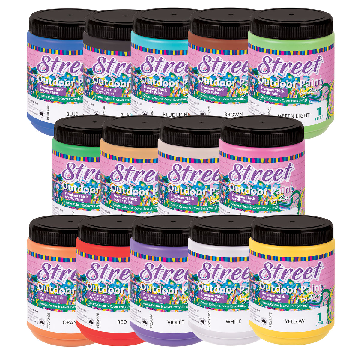 Street Outdoor Paint by Zart Kit 1L