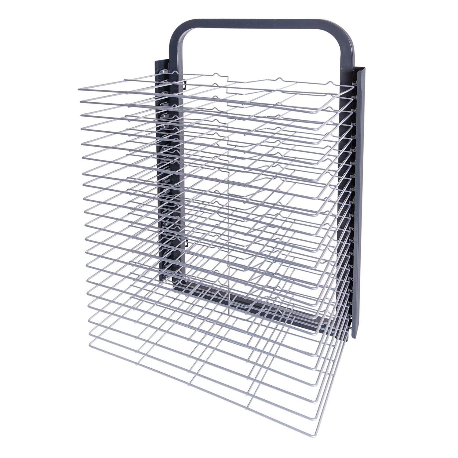 Zart Wall Mountable Drying Rack with 20 Spring Loaded Shelves