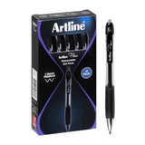 Artline Flow Retractable Ballpoint Pen Black Pack of 12 - Zart
